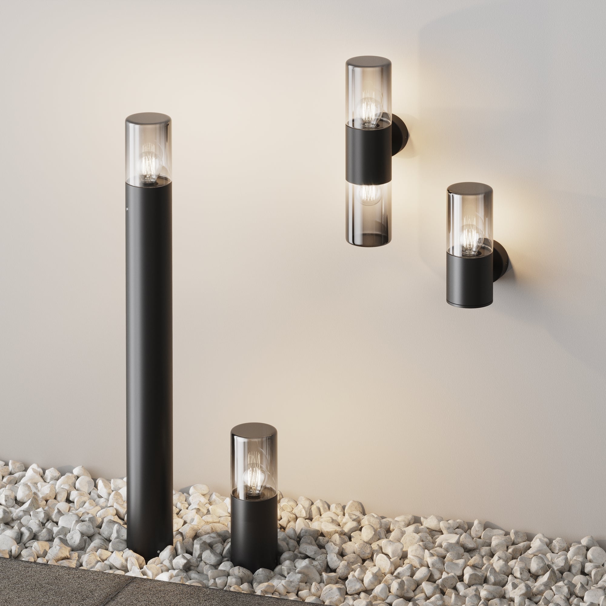 Lampada a muro Amas - Maytoni - Grigio - O432WL-02GF