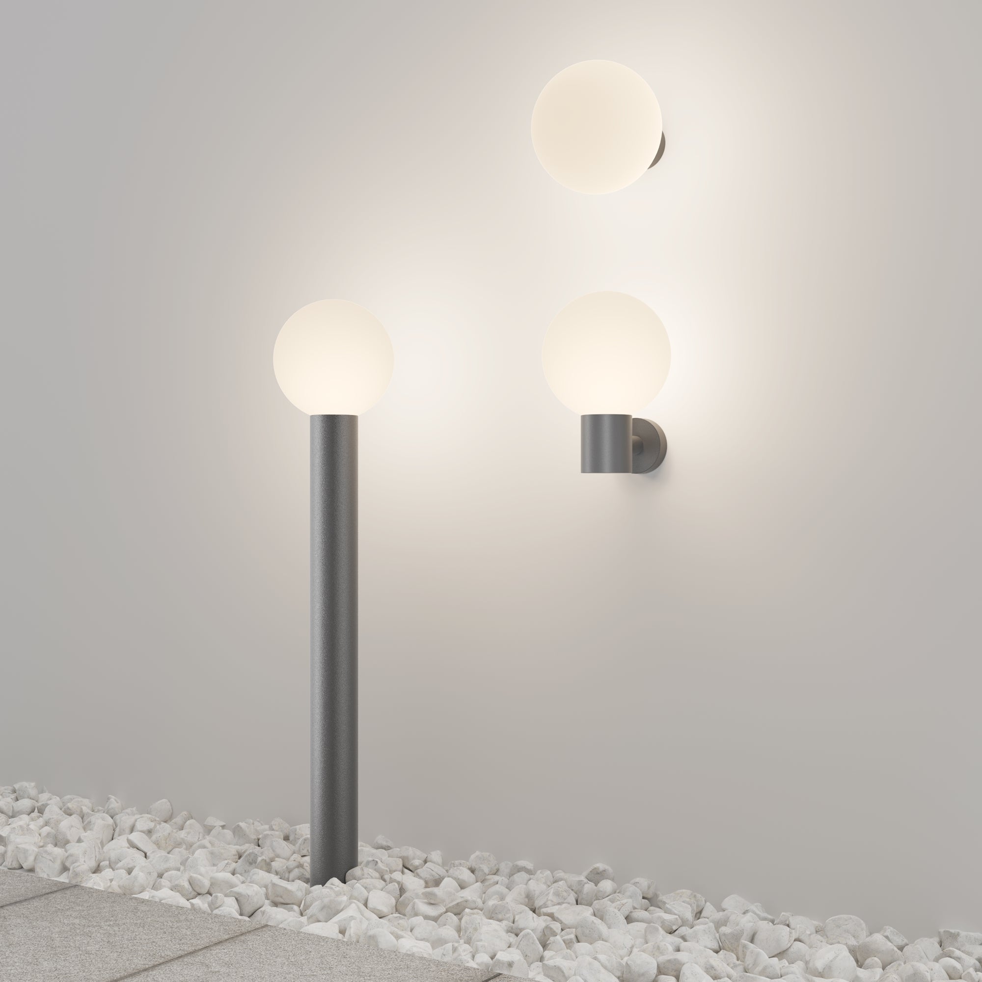 Lampada a muro Bold - Maytoni - Grigio - O598WL-01GR