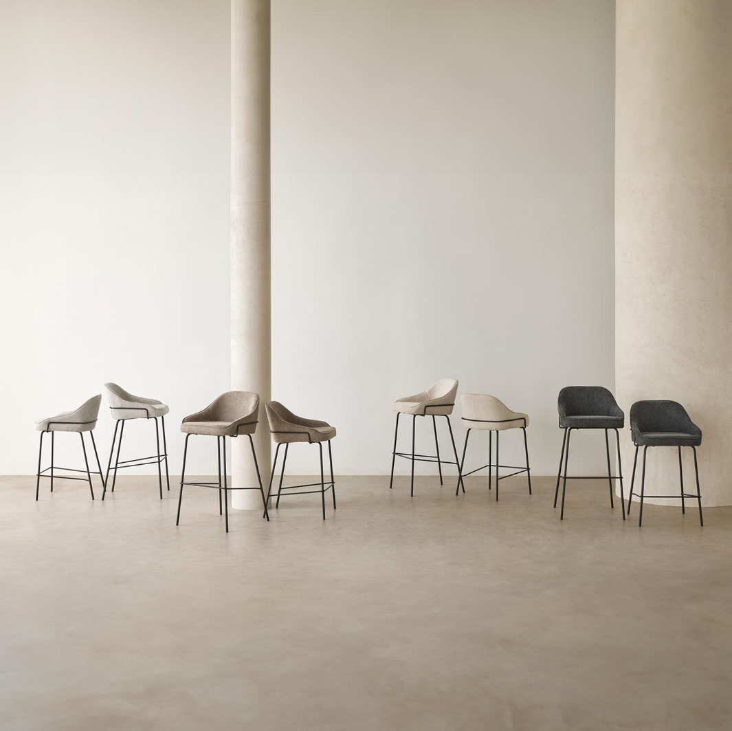 Sgabello ARNY tortora H66cm