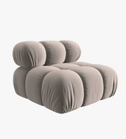 Poltrona senza braccioli BELLIS - Velluto Beige