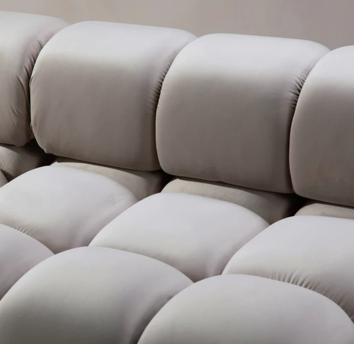 Poltrona senza braccioli BELLIS - Velluto Beige