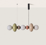 Lampada a sospensione in vetro dipinto a mano MAPI – Aromas del Campo