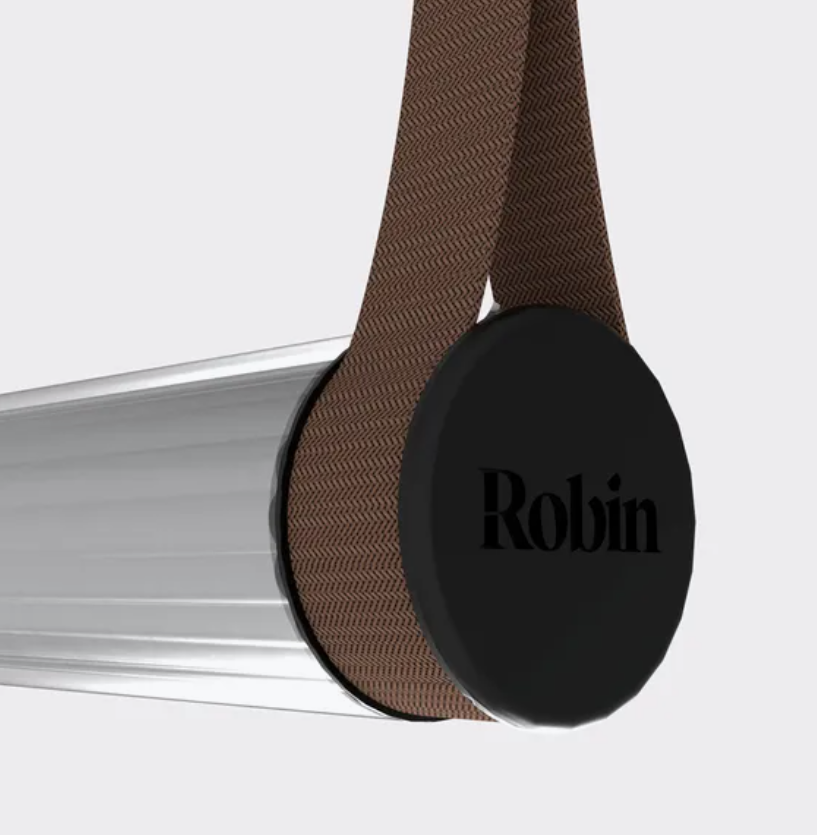 Roseline Pendant - Gold base/ Brown straps