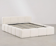 Letto con contenitore imbottito Jolcem bouclè