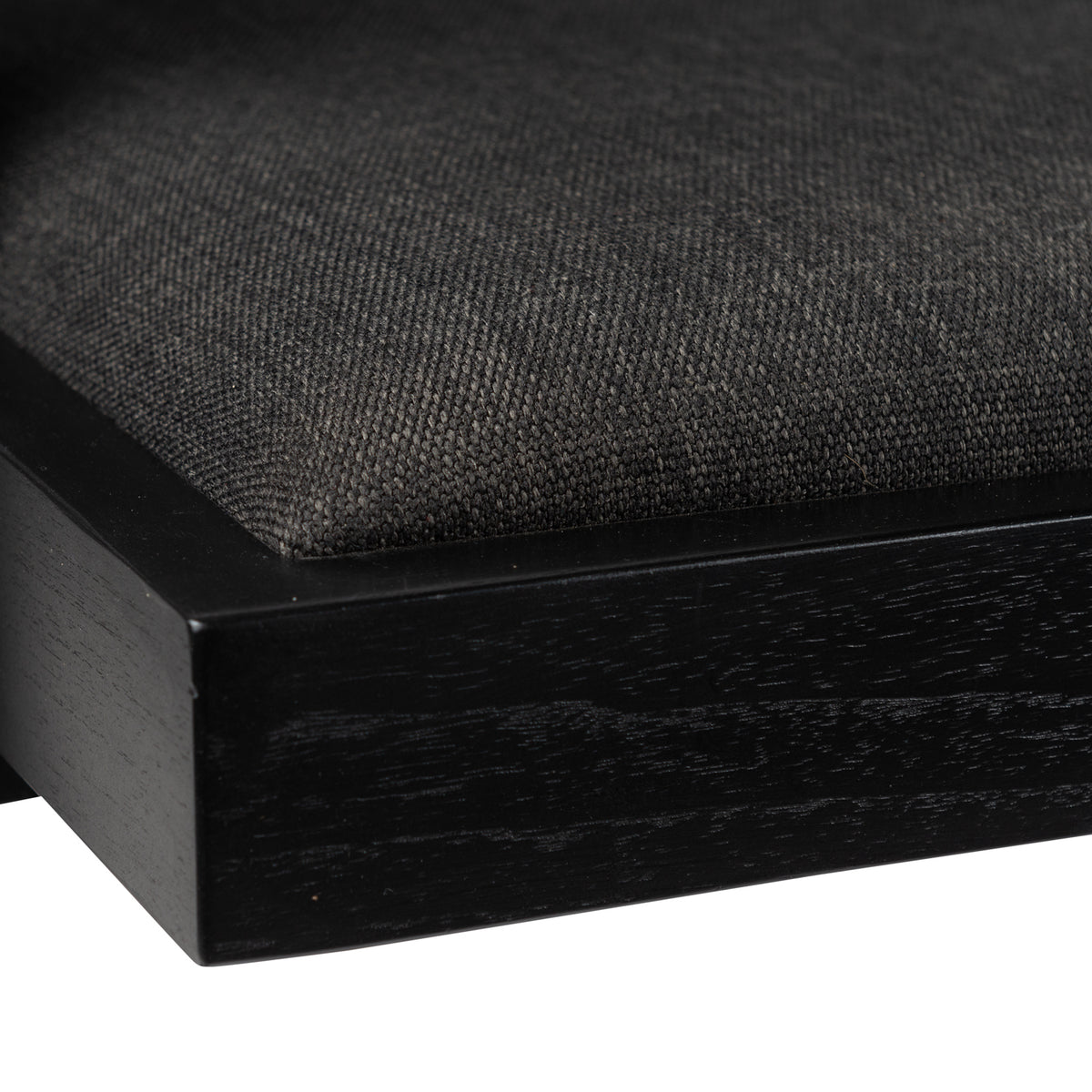 Easy Lounge Chair Jean Imbottita - Charcoal Black - Pierre Jeanneret Edition
