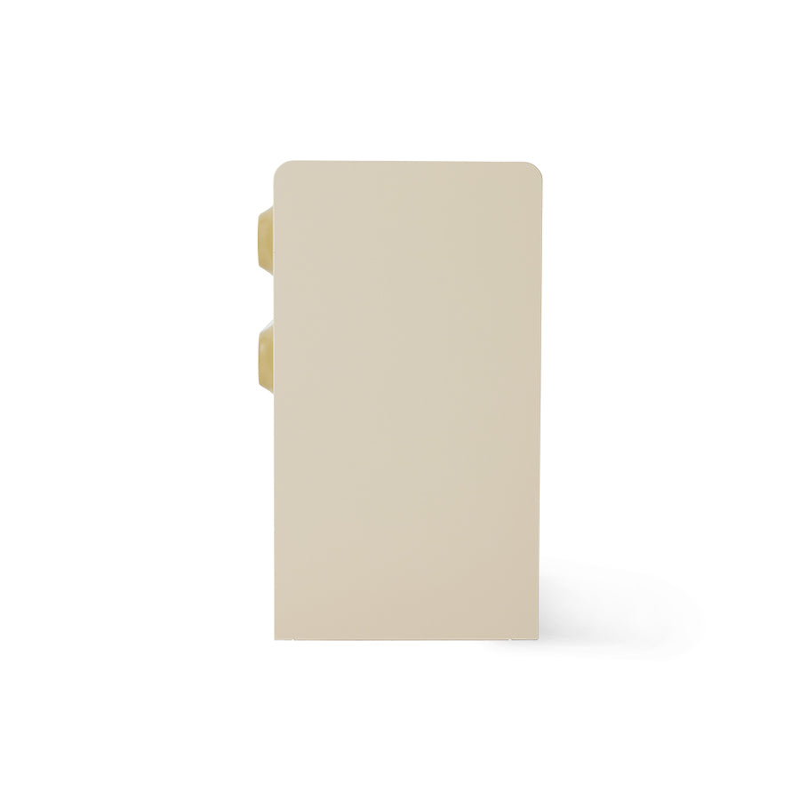 Comodino Space, salvia/crema