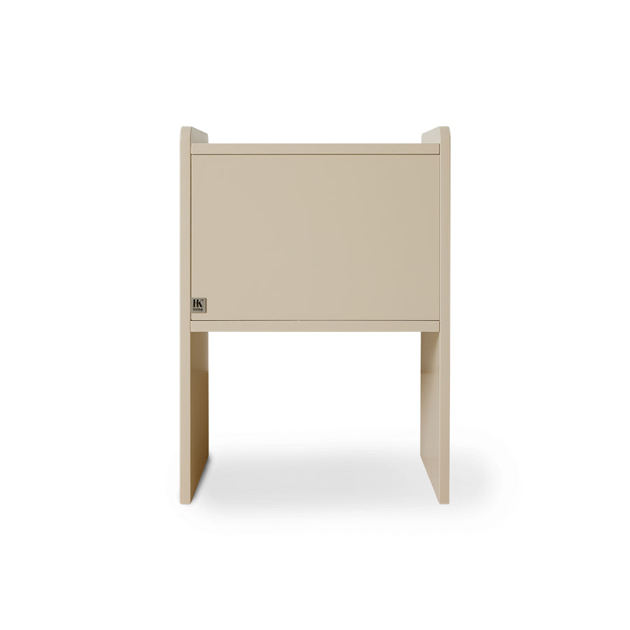 Comodino Space, arancio/crema