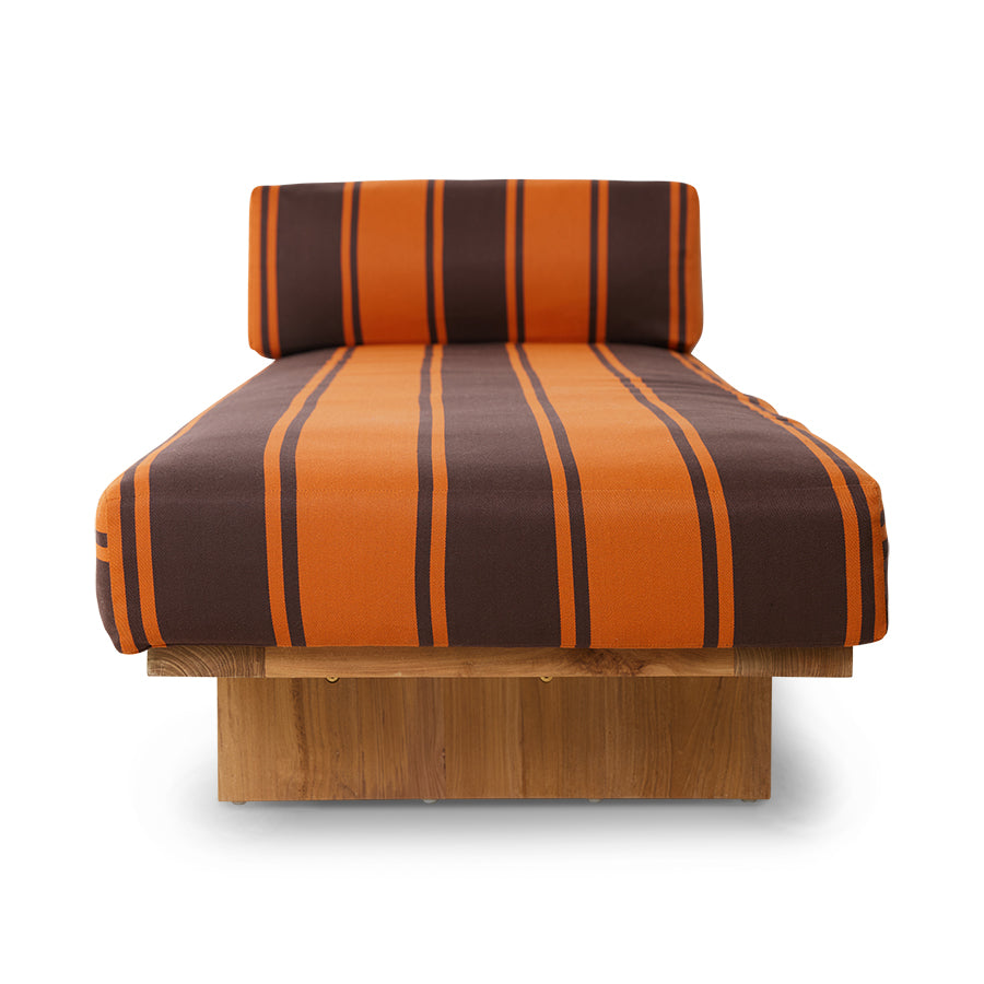 Dormeuse da esterno in teak, retrò