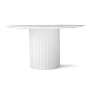 Tavolo da pranzo Pillar rotondo bianco