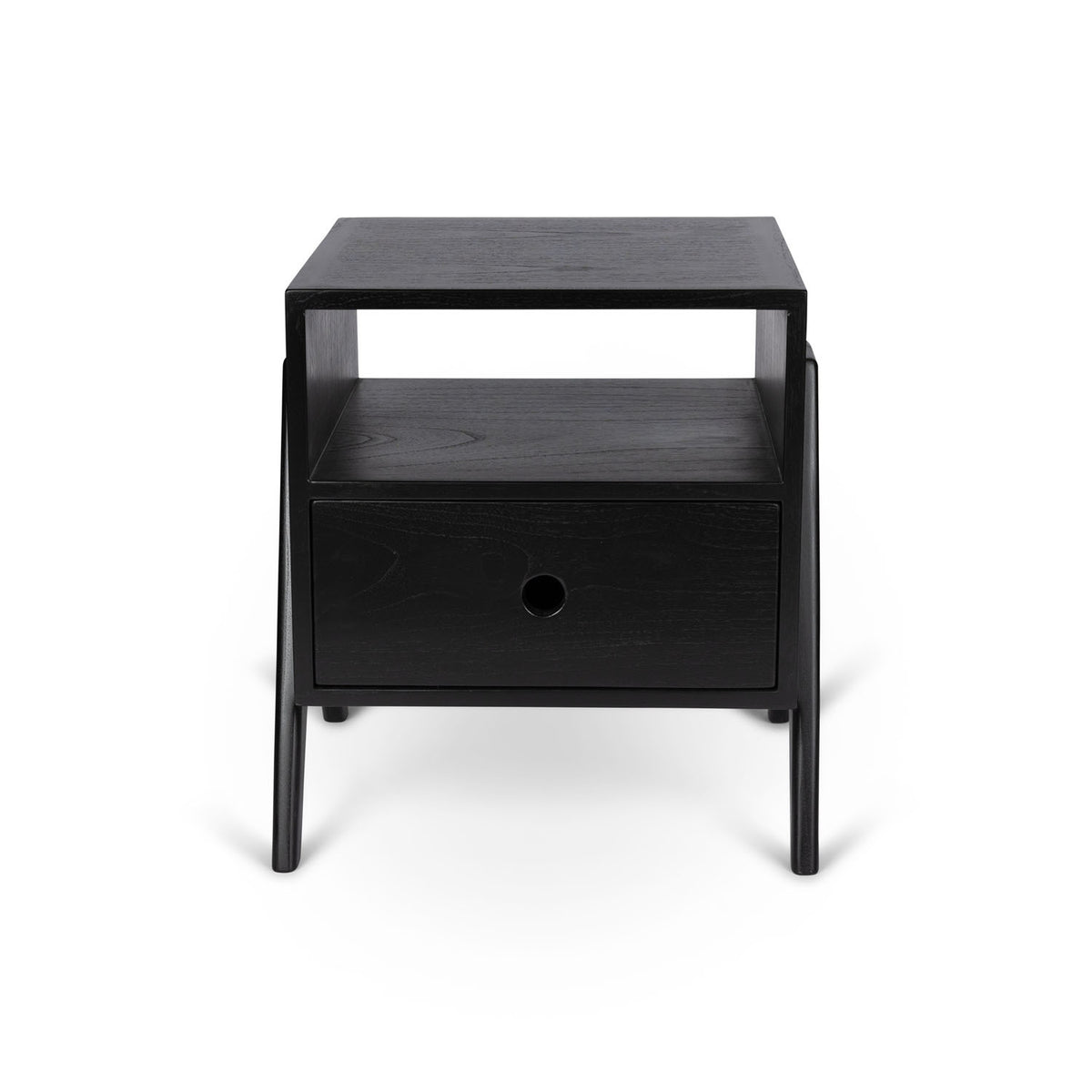 Comodino Night Cabin P.V.W. - Charcoal Black - Pierre Jeanneret Edition