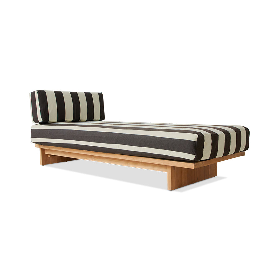 Daybed da esterno in teak, stracciatella