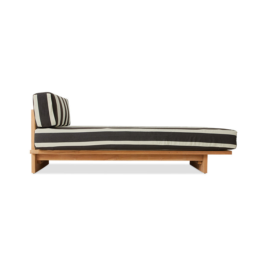 Daybed da esterno in teak, stracciatella