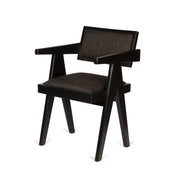 Office Chair Pierre Imbottita - Charcoal Black - Pierre Jeanneret Edition