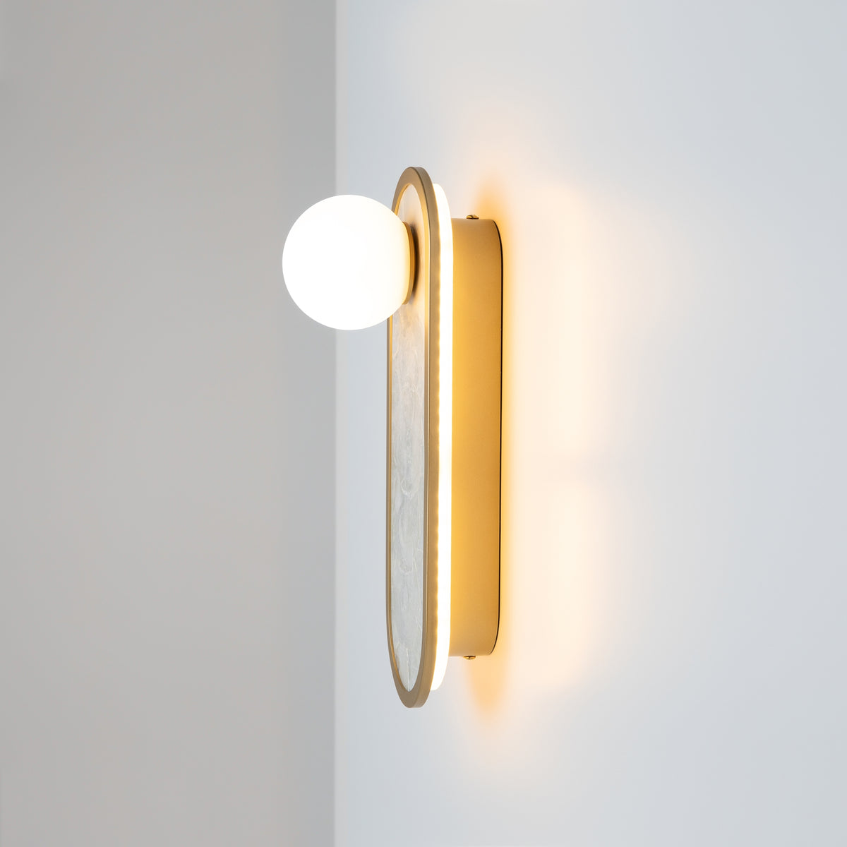 Lampada a muro Perlamour - Maytoni - Ottone - MOD473WL-L20BSK