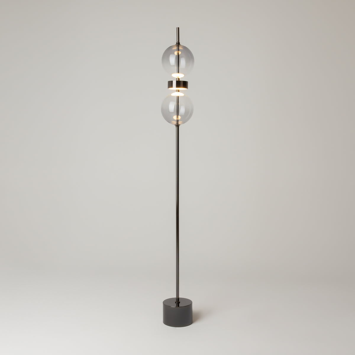 Lampada da terra Double Moon - Maytoni - Nero - MOD478FL-L15B3K