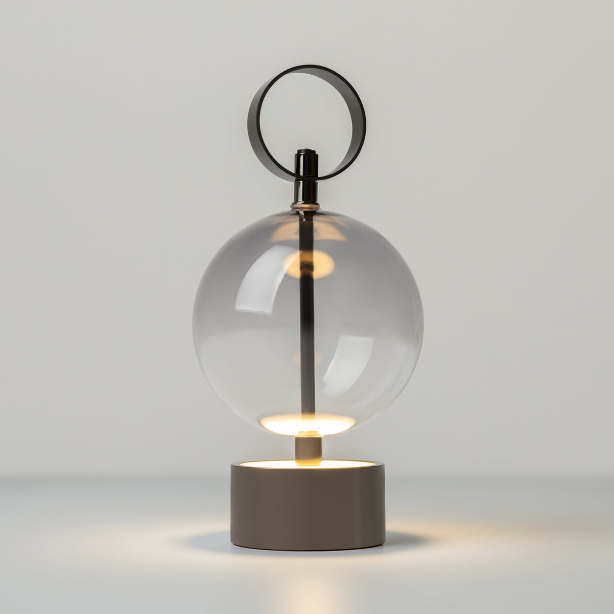 Lampada da tavolo ricaricabile Double Moon - Maytoni - Nero - MOD478RL-L3B3K