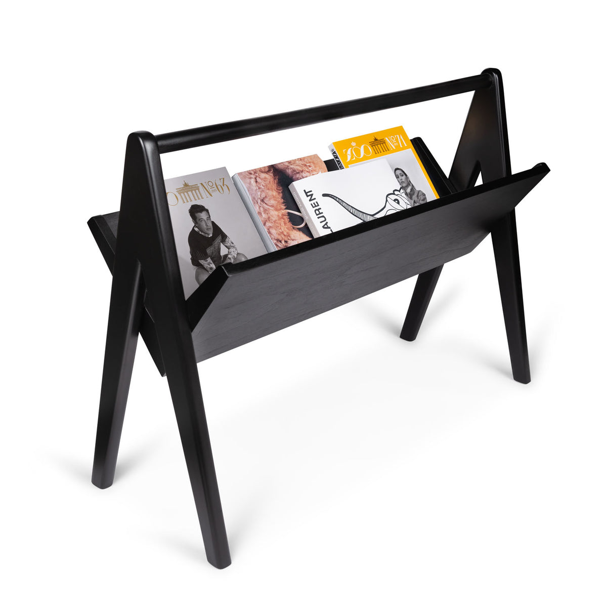Portariviste Portable Book Rack Emile - Charcoal Black - Pierre Jeanneret Edition