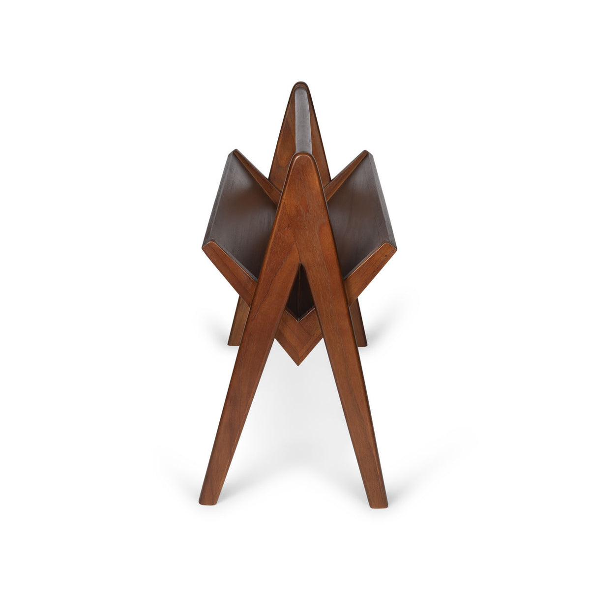 Portariviste Portable Book Rack Emile - Dark Brown - Pierre Jeanneret Edition