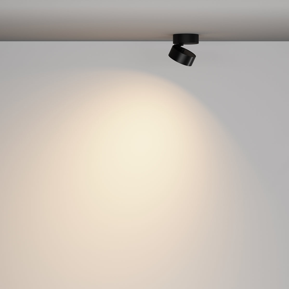 Lampada da soffitto Lens - Maytoni - Nero - C220CL-12W3K-B