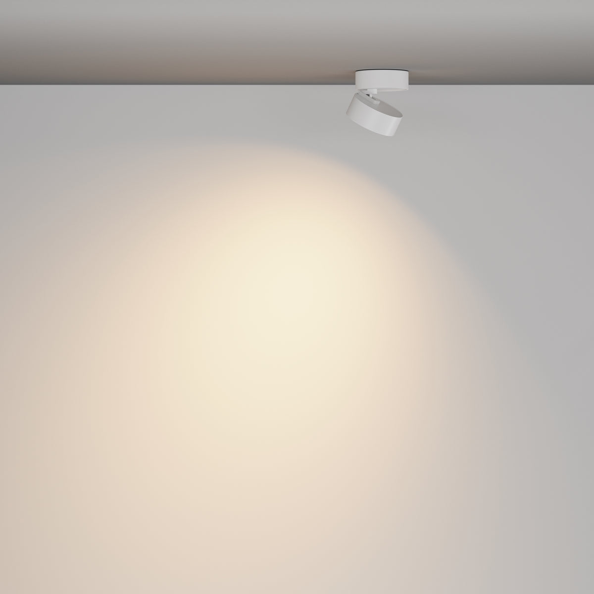 Lampada da soffitto Lens - Maytoni - Bianco - C220CL-12W3K-W