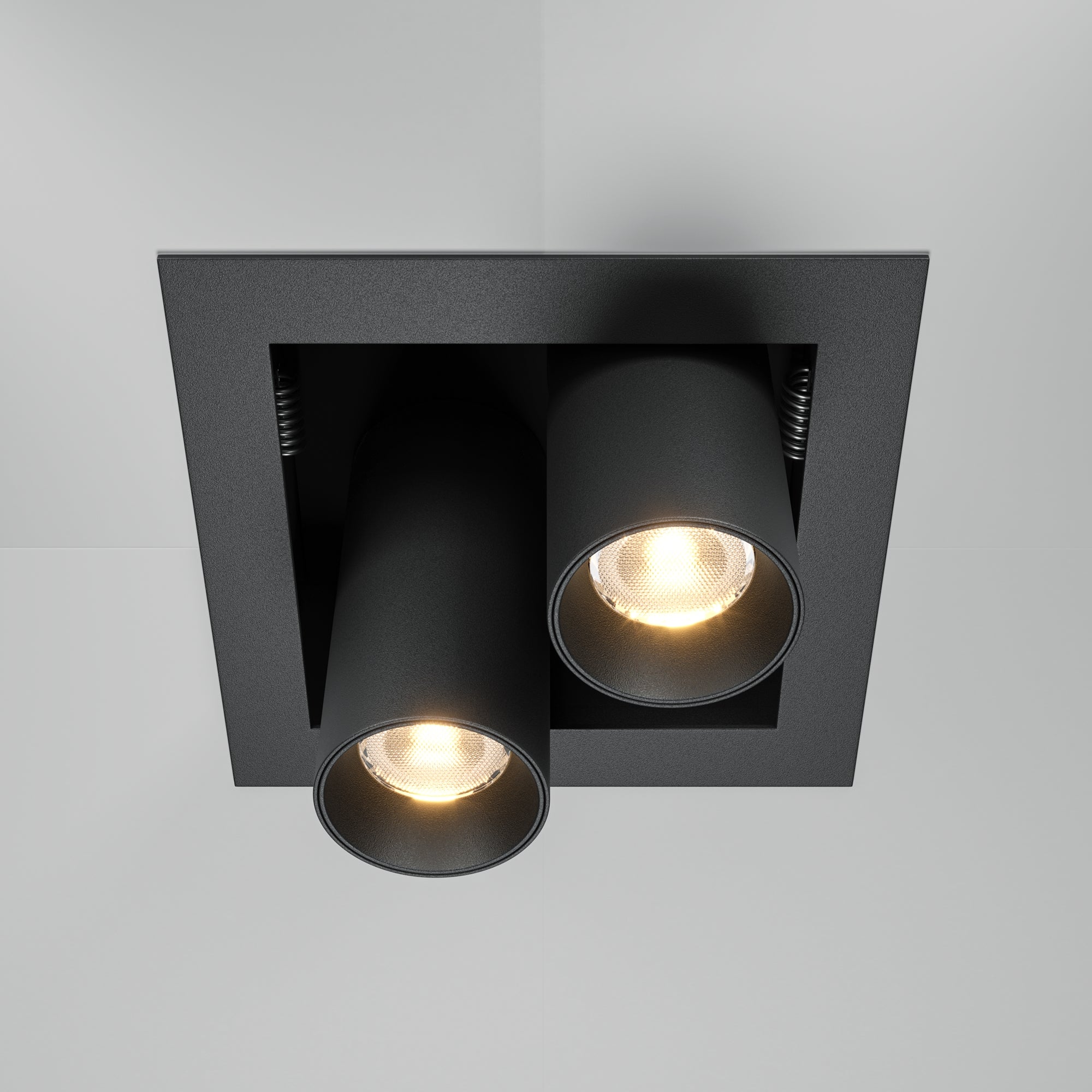 Una lampada da incasso Magnum 3000K 2x7W 24° - Maytoni - Nero - DL094-02-7W3K-B