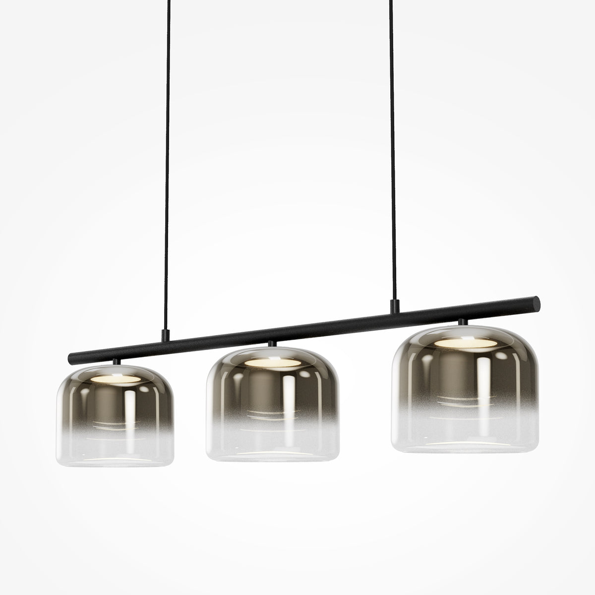 Lampada a sospensione Spirito - Maytoni - Nero - MOD286PL-L12B3K