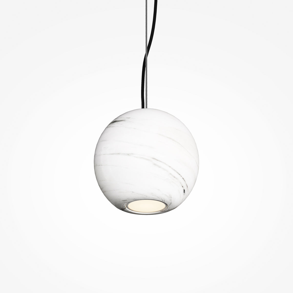 Lampada a sospensione Basic Texture - Maytoni - Bianco - MOD461PL-01W
