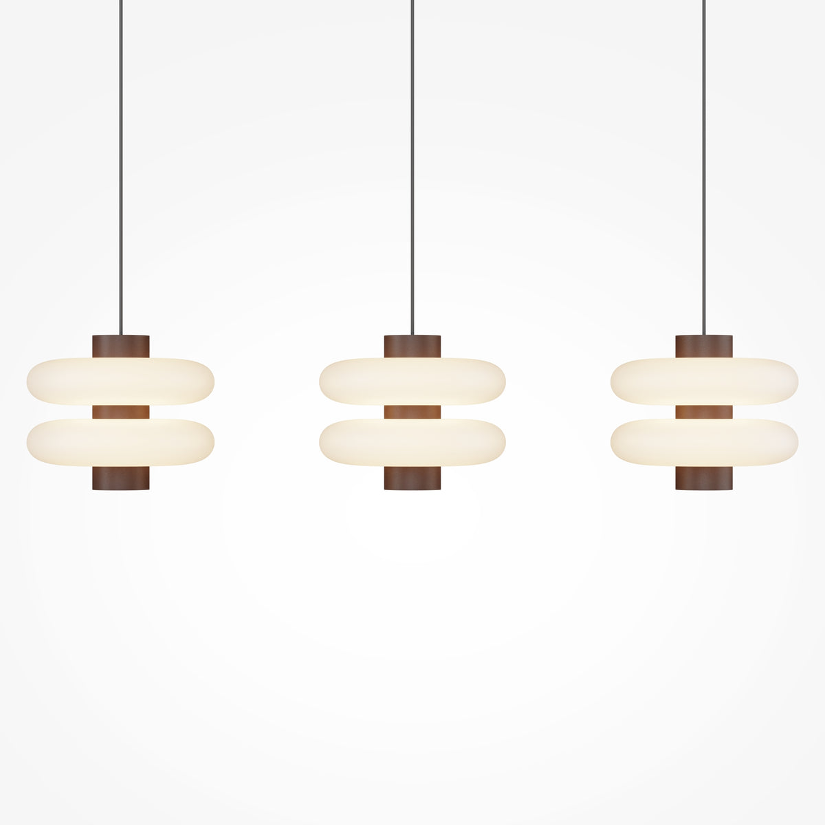 Lampada a sospensione Nuvem - Maytoni - Marrone - MOD497PL-L23BRK
