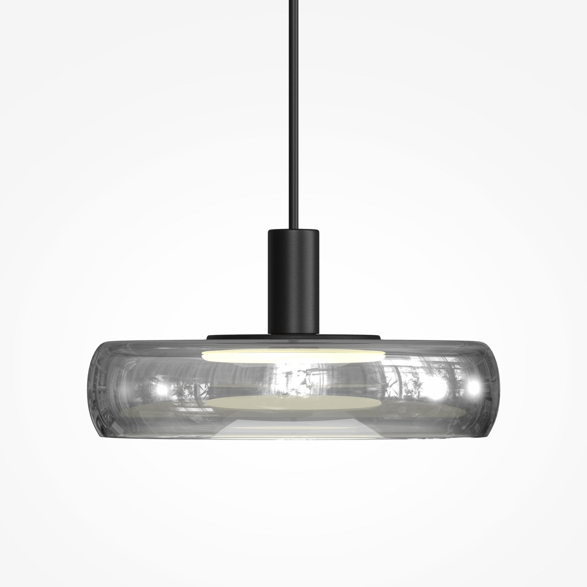 Lampada a sospensione Float - Maytoni - Nero - MOD498PL-L13BK1