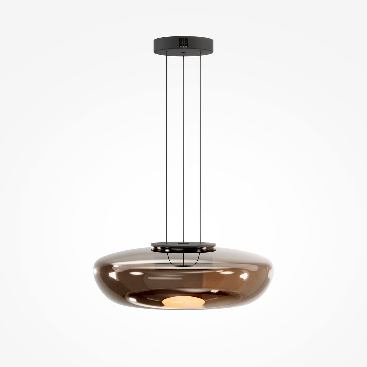Lampada a sospensione Bassa - Maytoni - Nero - MOD501PL-L20BK1