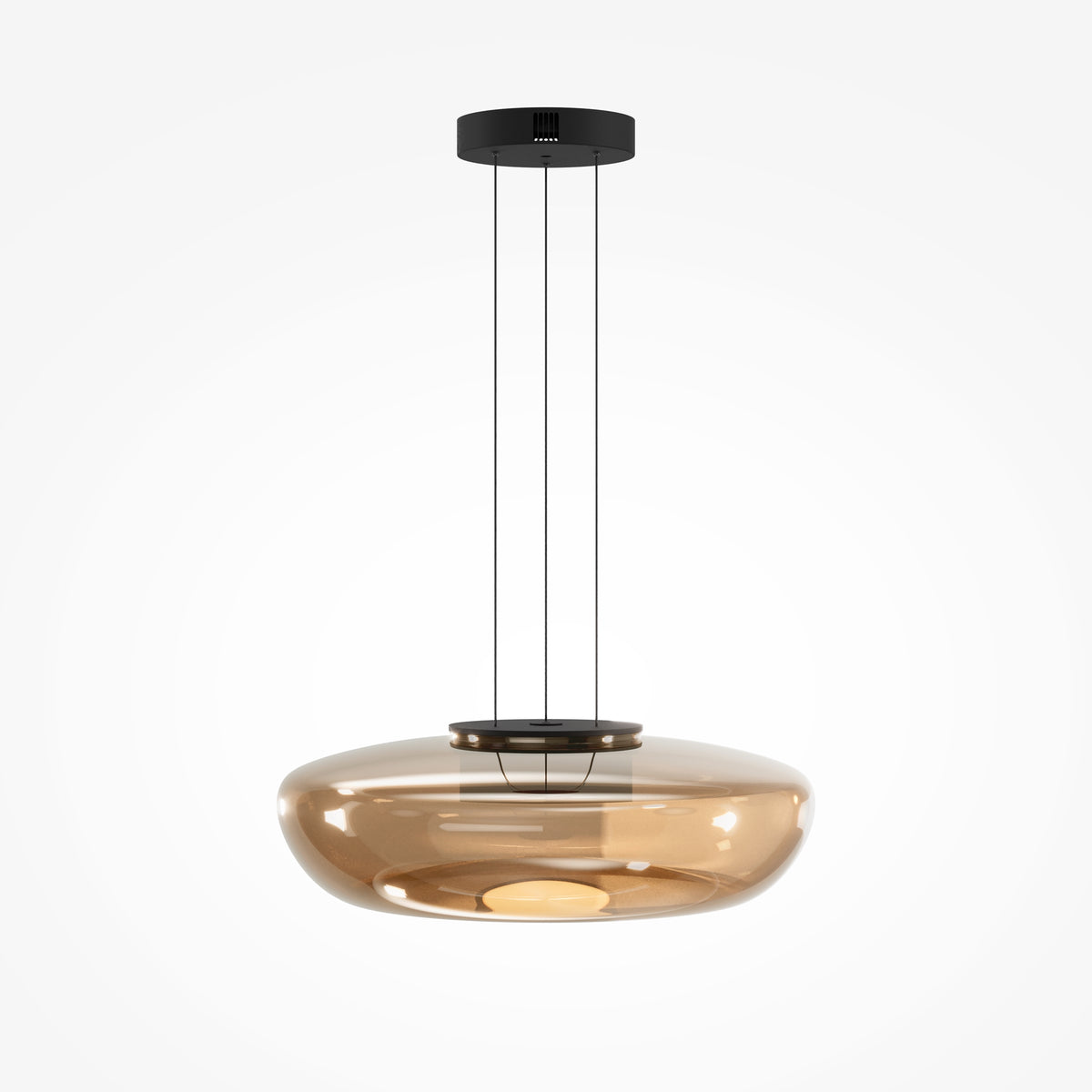 Lampada a sospensione Bassa - Maytoni - Nero - MOD501PL-L20BK