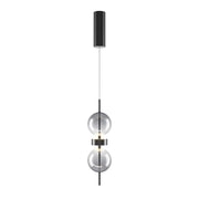 Lampada a sospensione Double Moon - Maytoni - Nero - MOD478PL-L8B3K