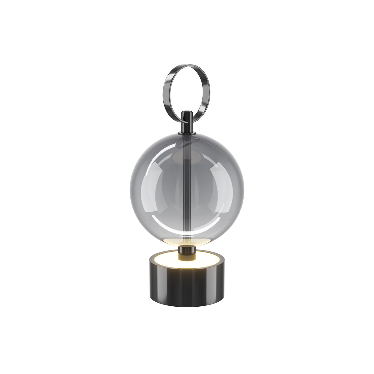 Lampada da tavolo ricaricabile Double Moon - Maytoni - Nero - MOD478RL-L3B3K