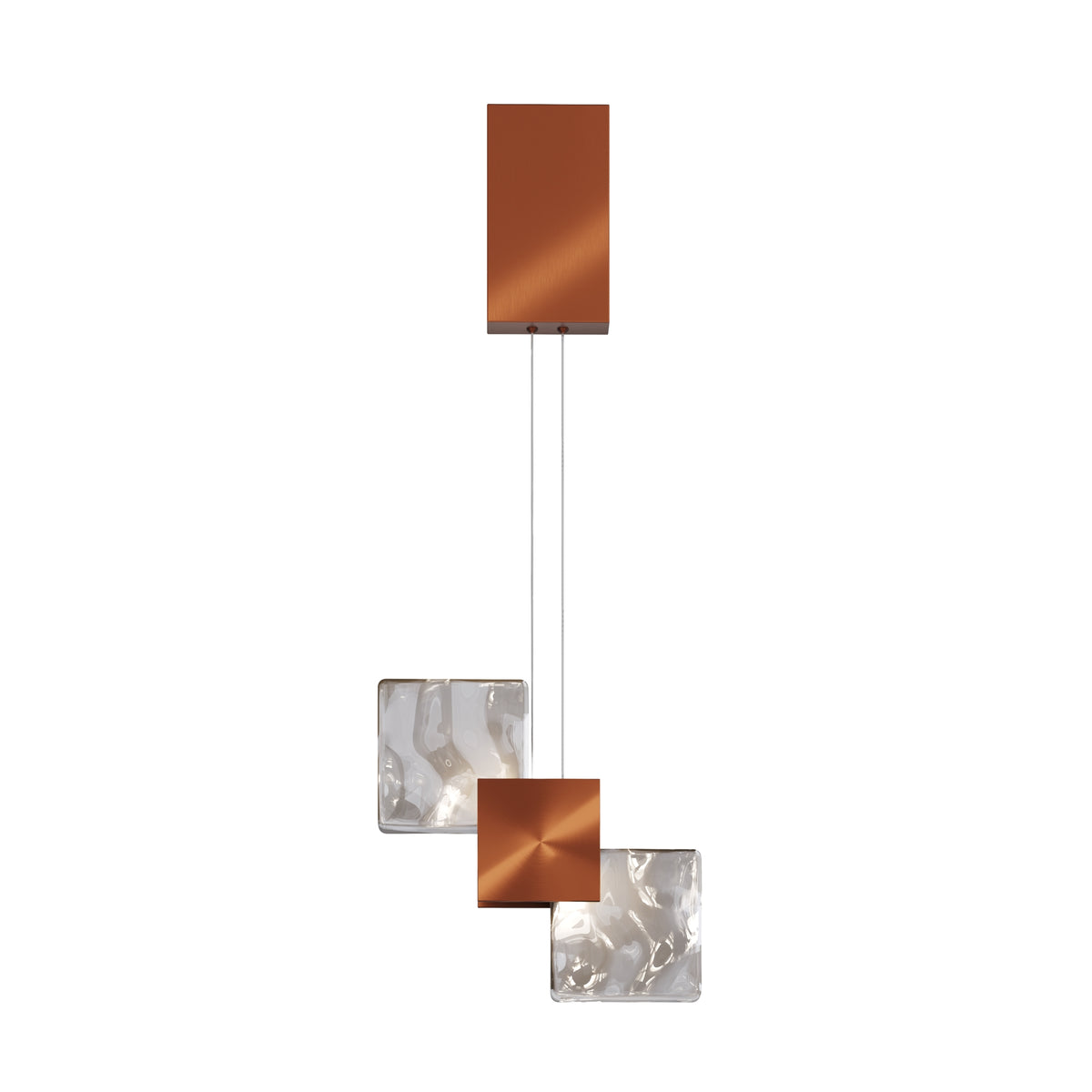 Lampada a sospensione Quadro - Maytoni - Rame - MOD519PL-L8C3K