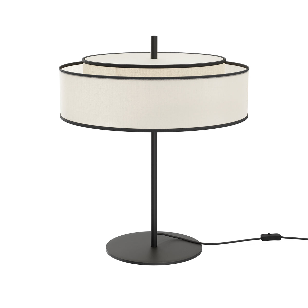 Lampada da tavolo Bergamo - Maytoni - Nero - MOD613TL-02W
