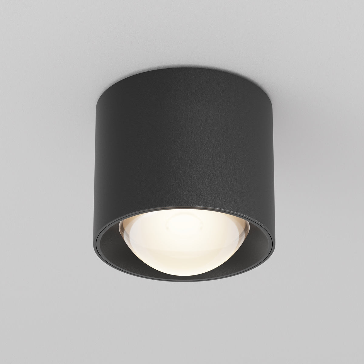 Lampada da soffitto Lens - Maytoni - Nero - C217CL-15W3K-B