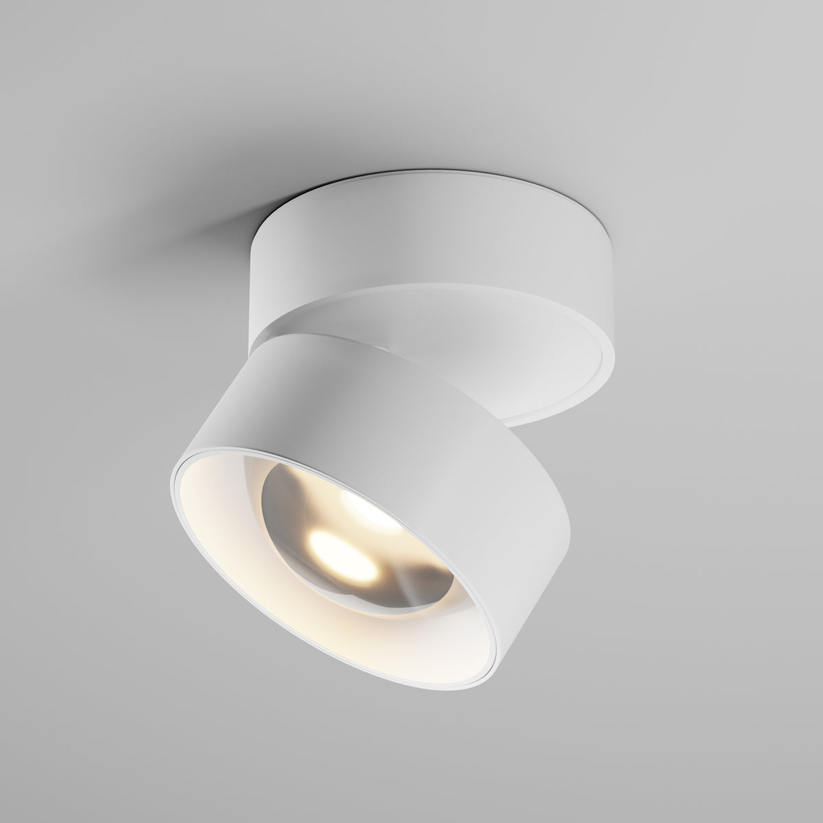 Lampada da soffitto Lens - Maytoni - Bianco - C220CL-12W3K-W