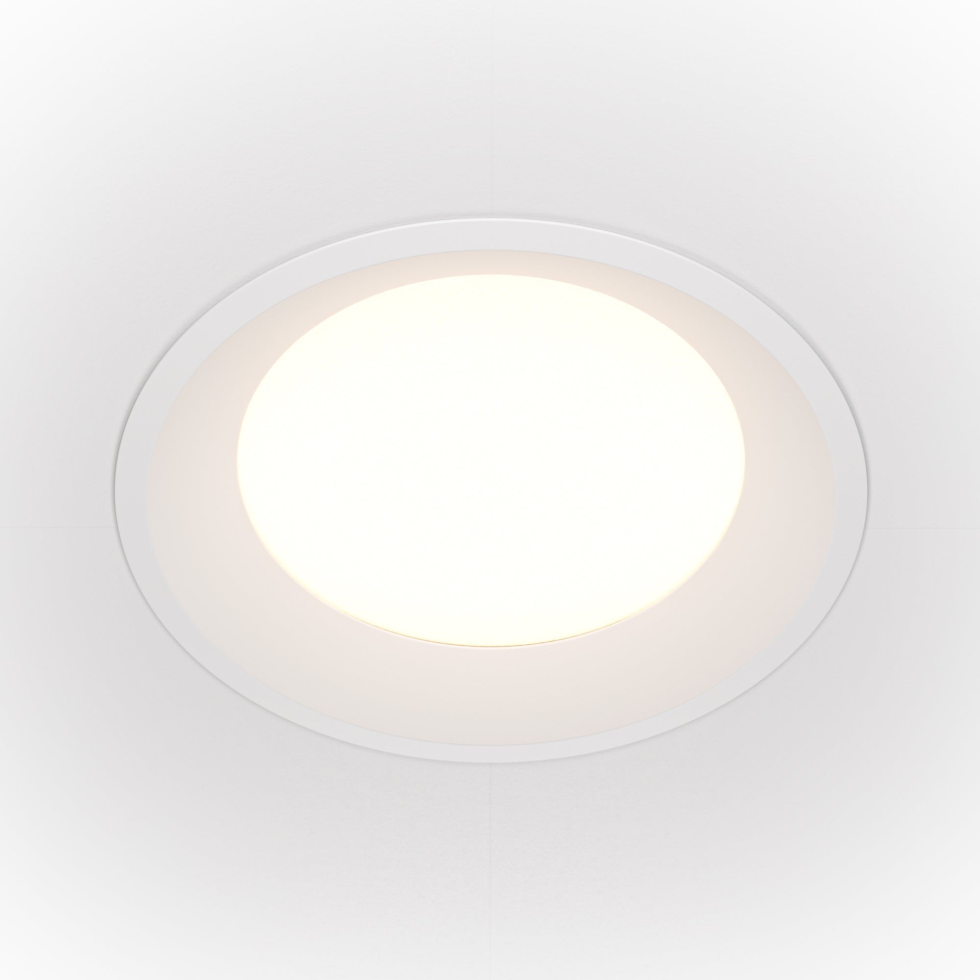 Una lampada da incasso Okno 4000K 1x24W 120° - Maytoni - Bianco - DL053-24W4K-W