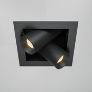 Una lampada da incasso Magnum 3000K 2x7W 24° - Maytoni - Nero - DL094-02-7W3K-B