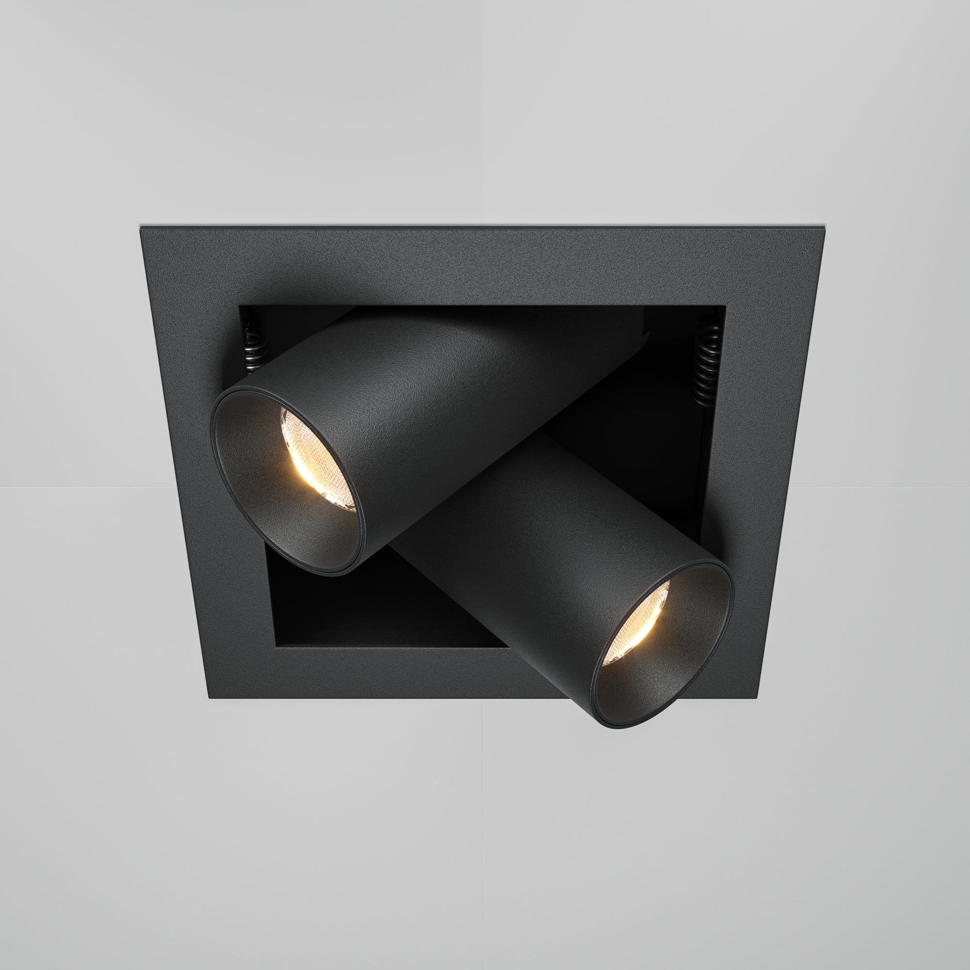 Una lampada da incasso Magnum 3000K 2x7W 24° - Maytoni - Nero - DL094-02-7W3K-B