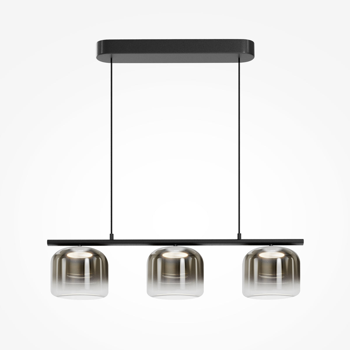 Lampada a sospensione Spirito - Maytoni - Nero - MOD286PL-L12B3K