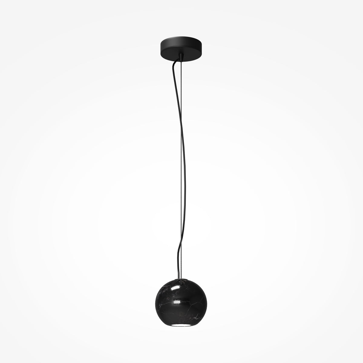 Lampada a sospensione Basic Texture - Maytoni - Nero - MOD461PL-01B