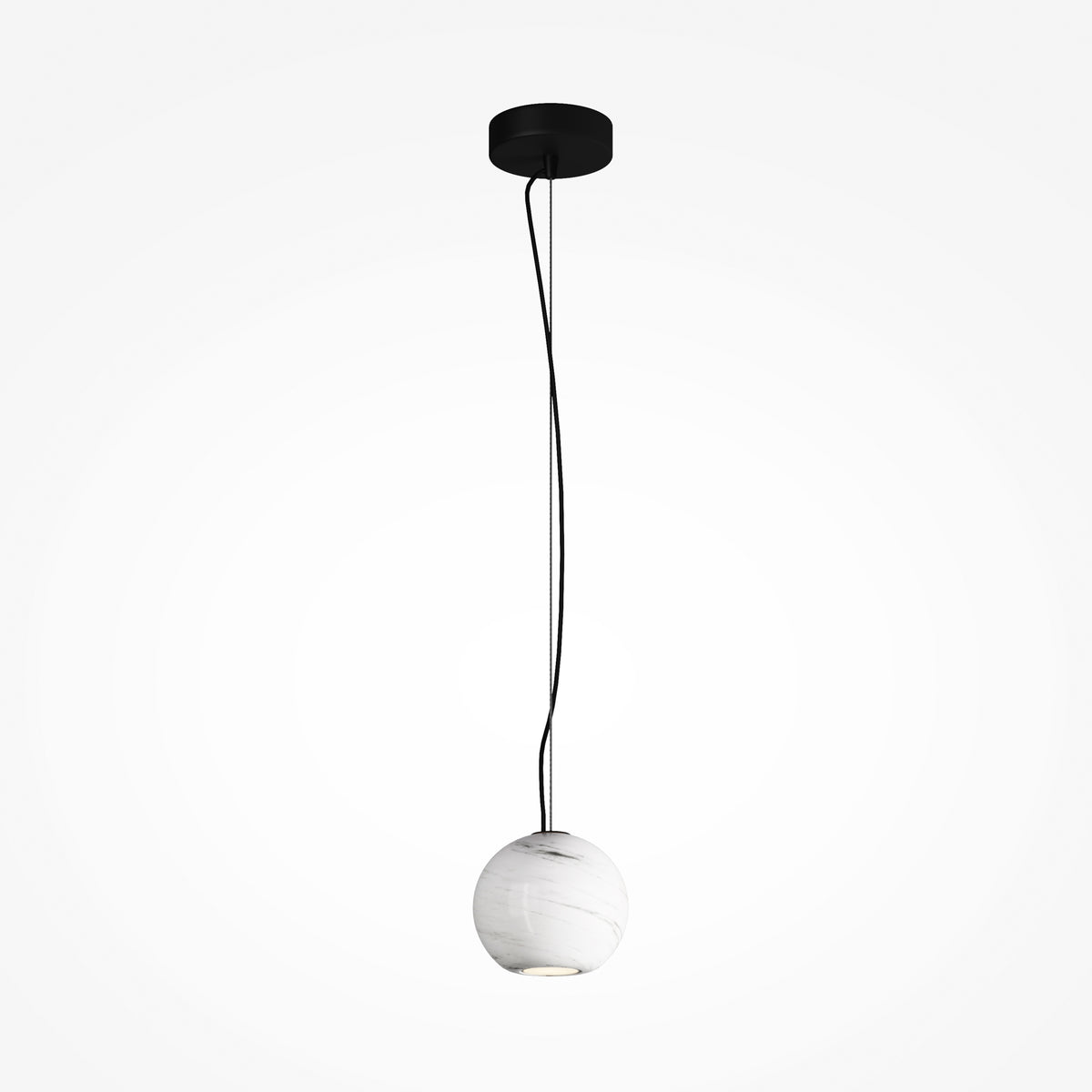 Lampada a sospensione Basic Texture - Maytoni - Bianco - MOD461PL-01W