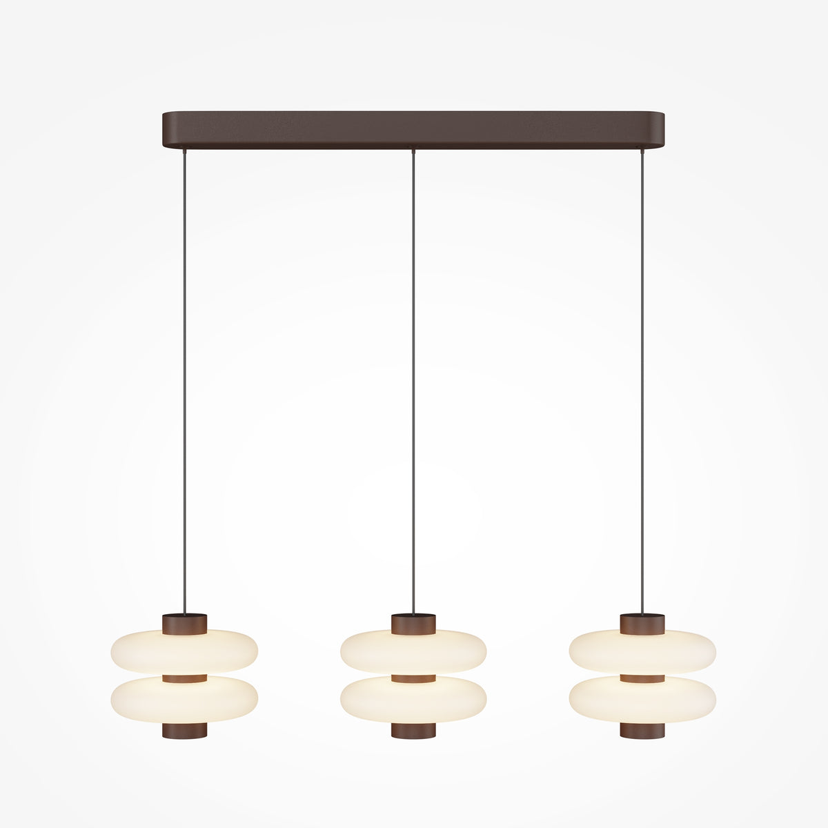 Lampada a sospensione Nuvem - Maytoni - Marrone - MOD497PL-L23BRK