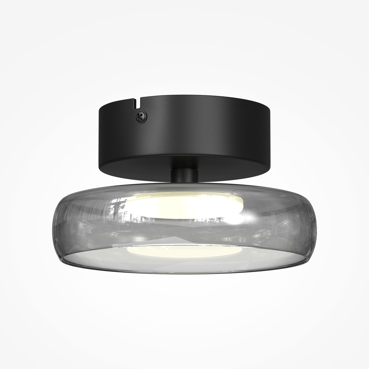 Lampada da soffitto Float - Maytoni - Nero - MOD498CL-L13BK1