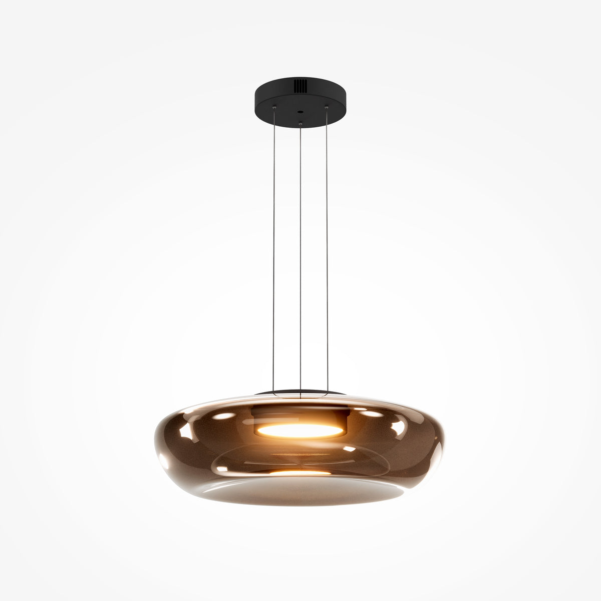 Lampada a sospensione Bassa - Maytoni - Nero - MOD501PL-L20BK1