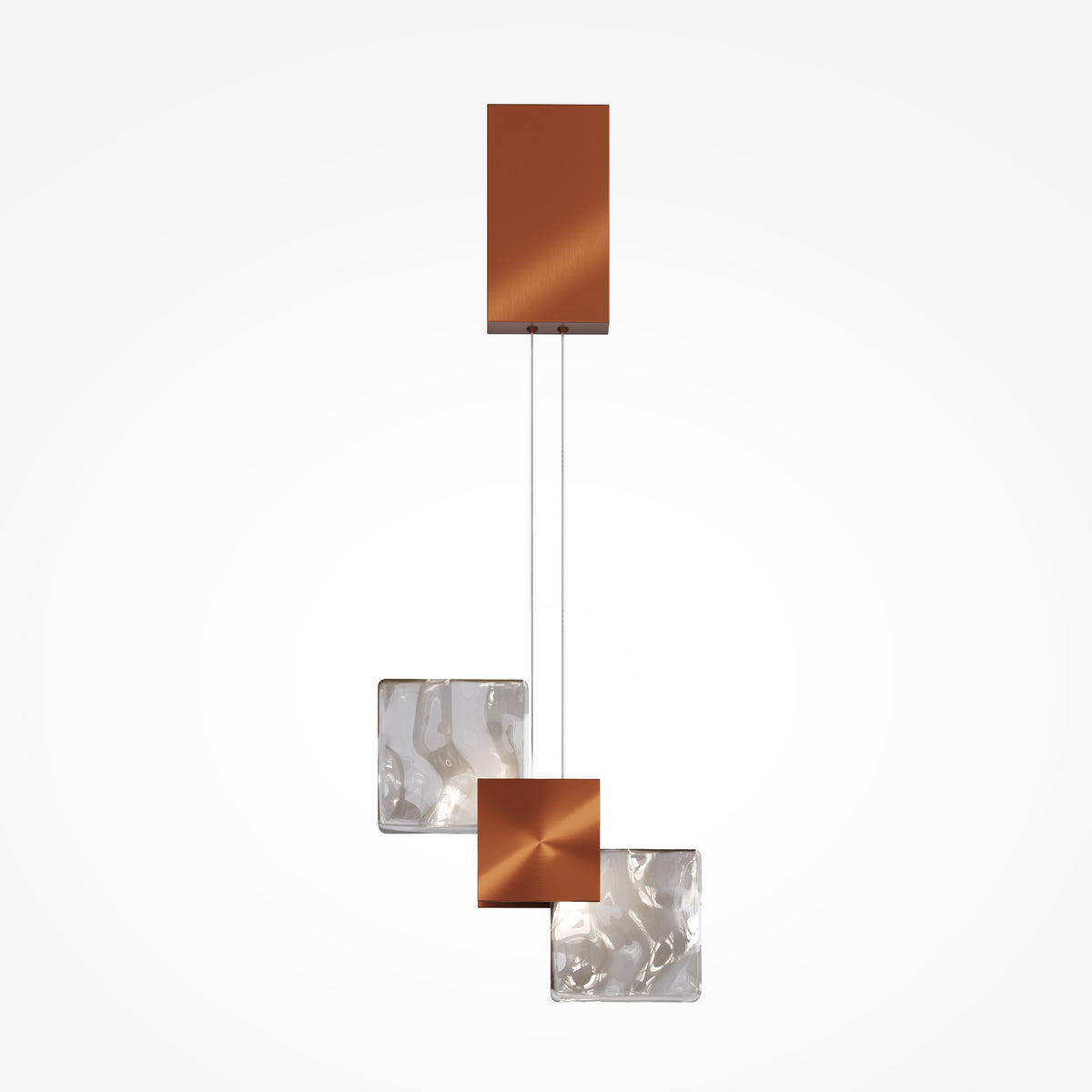 Lampada a sospensione Quadro - Maytoni - Rame - MOD519PL-L8C3K