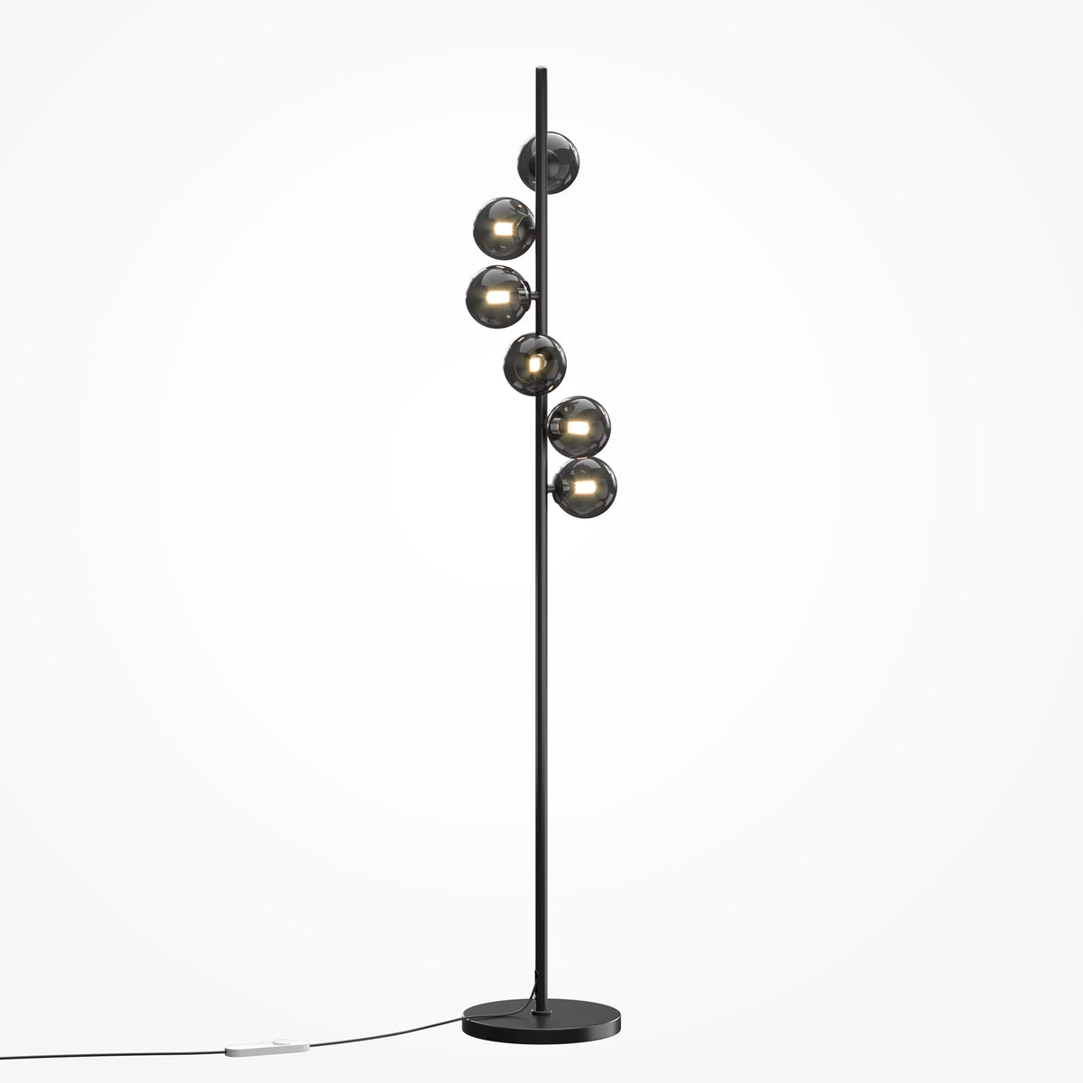 Lampada da terra Dallas - Maytoni - Nero - MOD545FL-06B