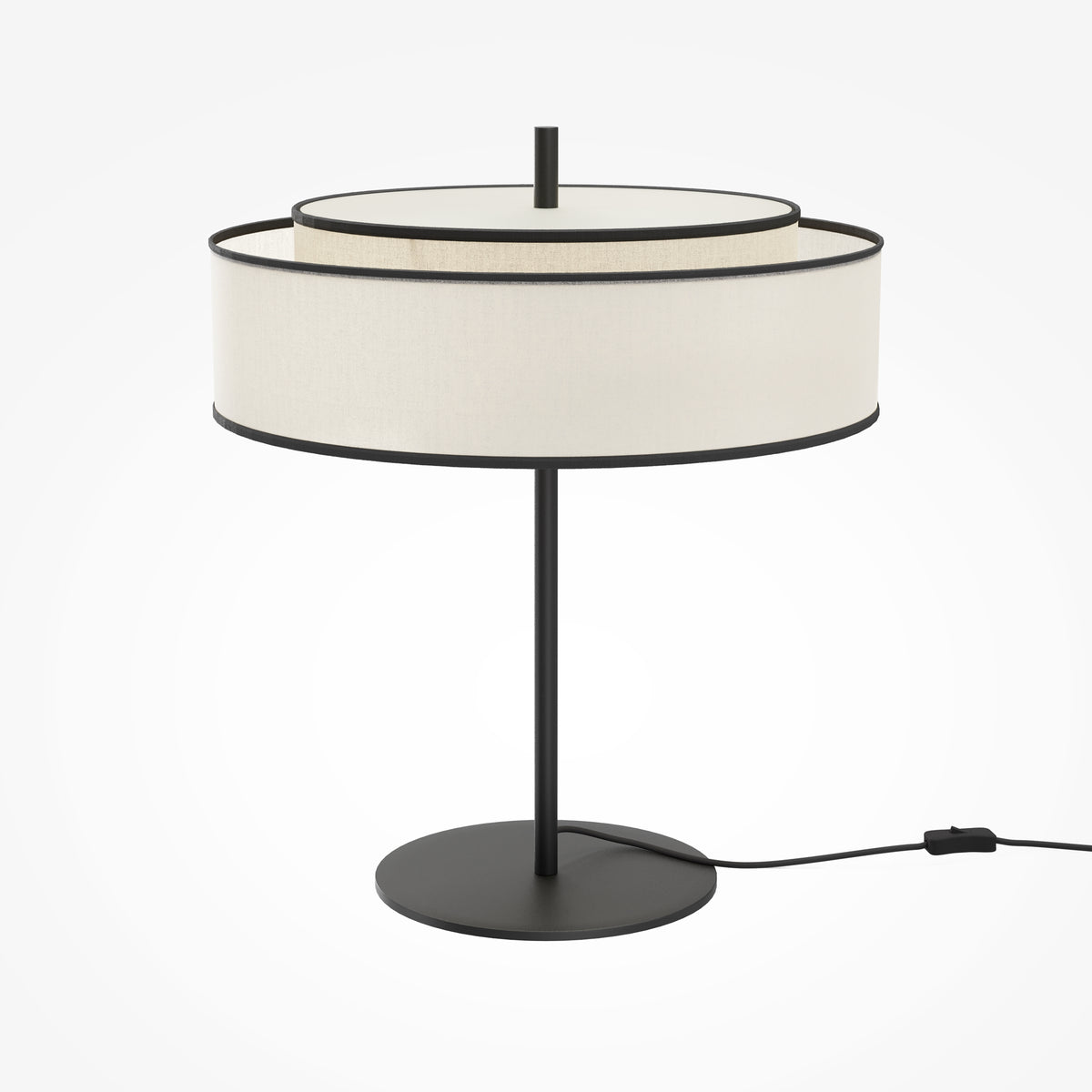 Lampada da tavolo Bergamo - Maytoni - Nero - MOD613TL-02W