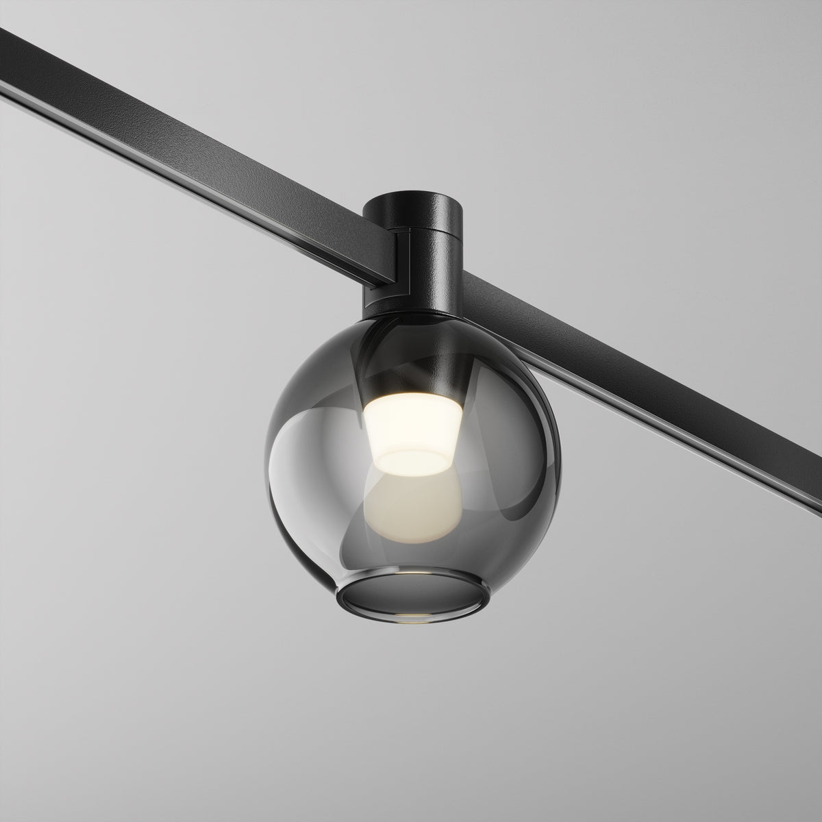 Faretto per binario Bubble - Maytoni - Nero - TR148-1-3W3K-B-DE